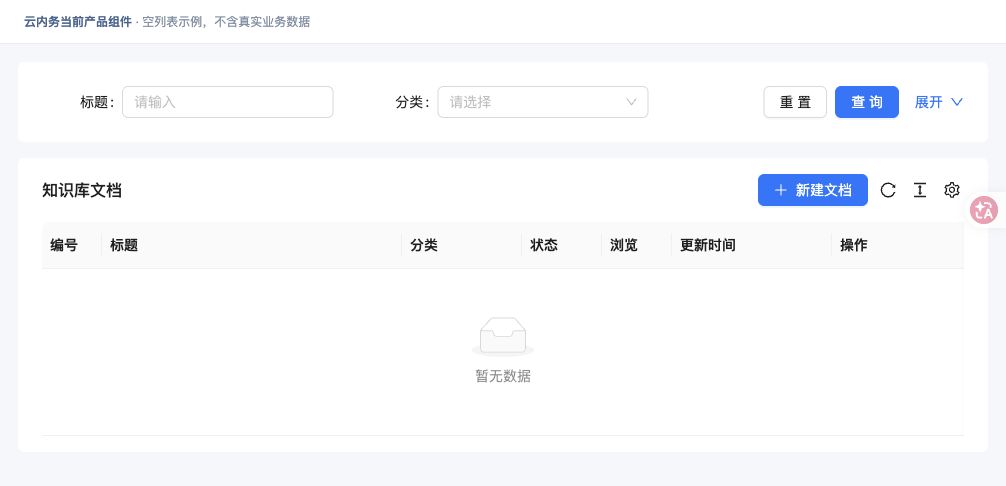 编写和查阅知识库 · 功能入口